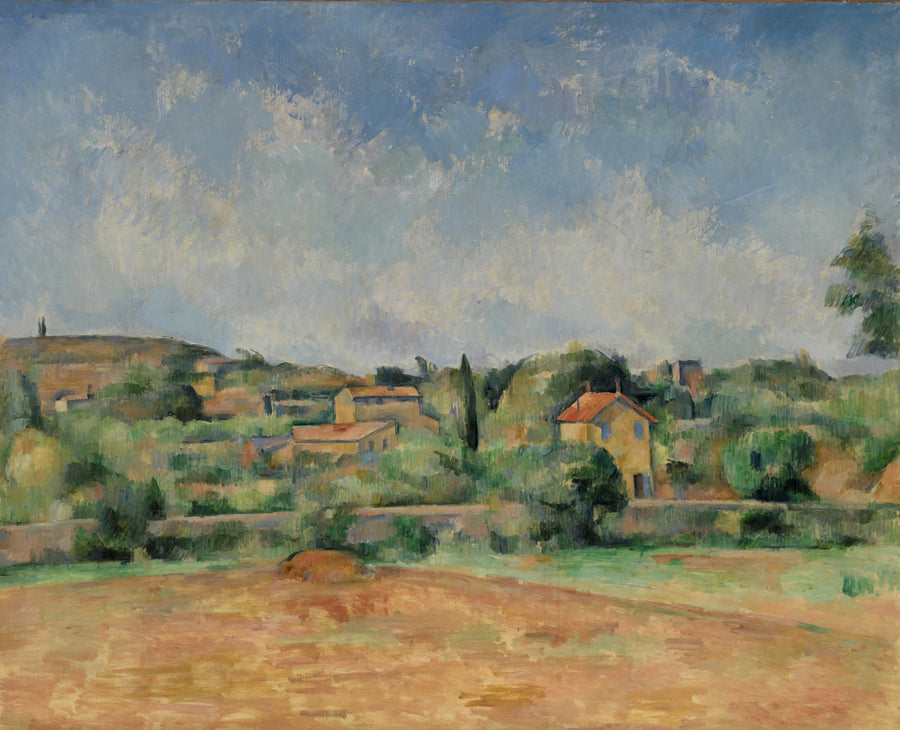 La Plaine de Bellevue, også kalt Les Terres Rouges - Paul Cézanne
