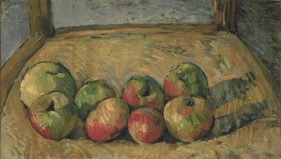 Epler på en stol - Paul Cézanne