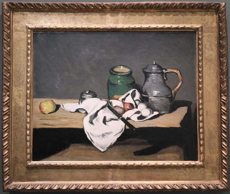 Grønn potte og tinnkjele - Paul Cézanne