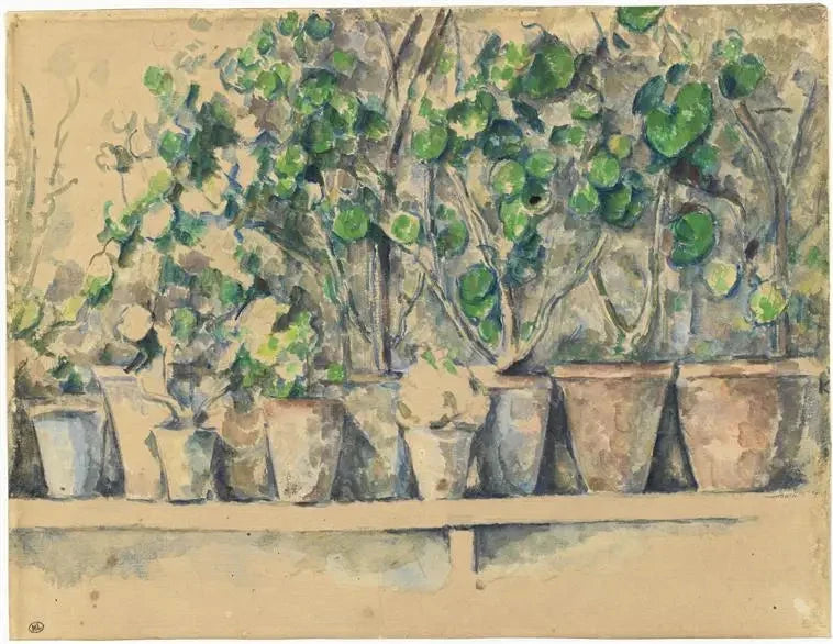 Blomsterpottene - Paul Cézanne
