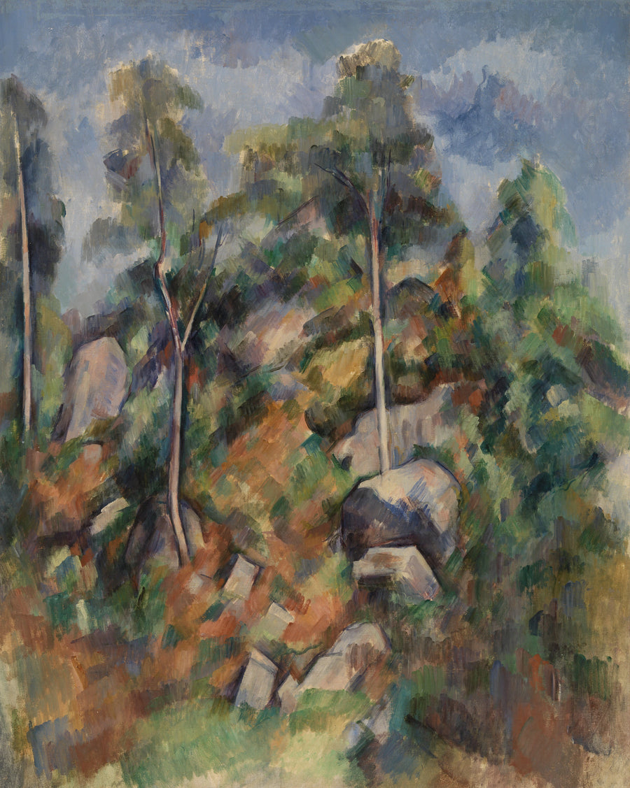 Steiner og trær - Paul Cézanne