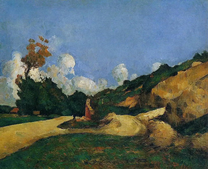 Veien, rundt 1871 - Paul Cézanne