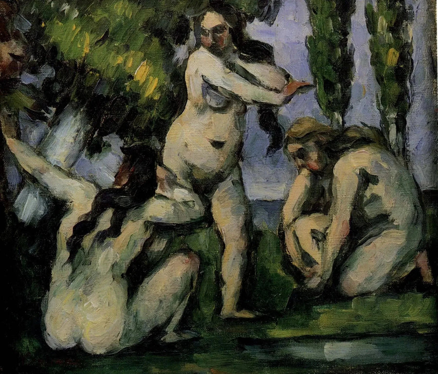 Tre badende - Paul Cézanne