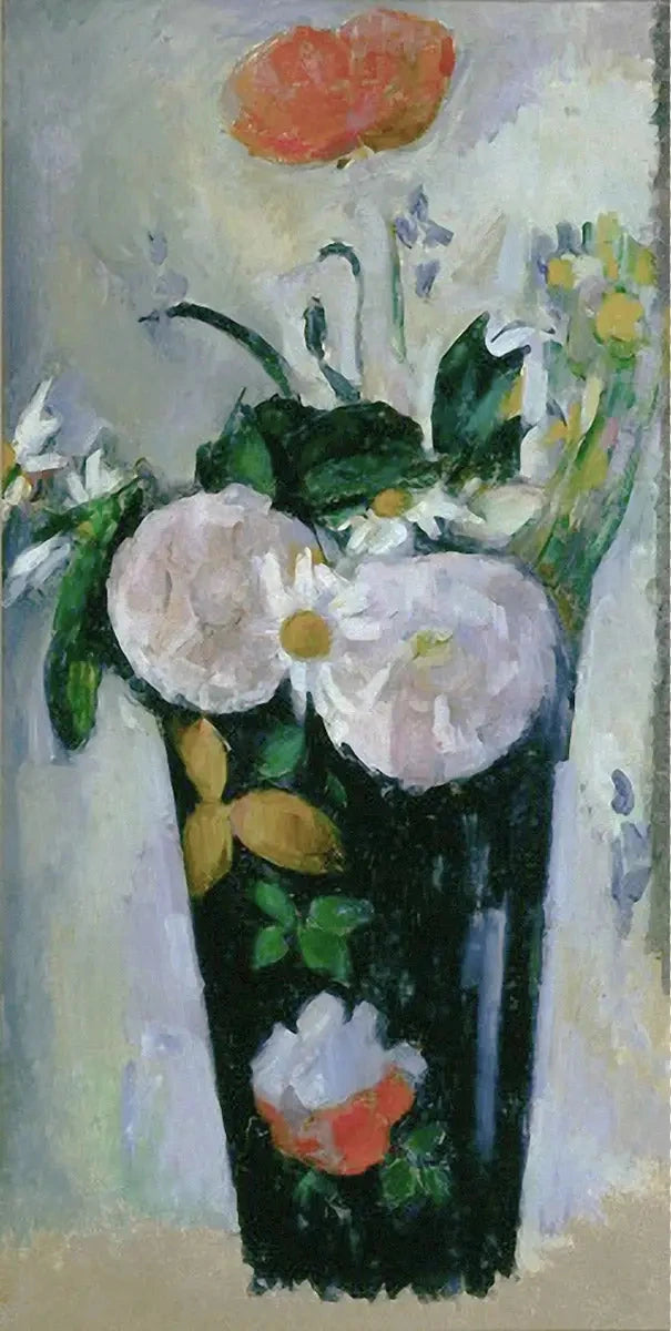 Den mørkeblå vasen, III - Paul Cézanne