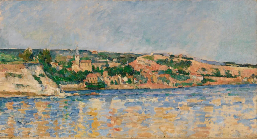 Landsbyen l'Estaque sett fra havet - Paul Cézanne