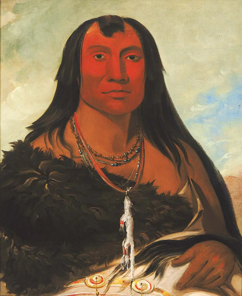 Cháh-ee-chópes, Quatre Loups, en sorgfull sjef - George Catlin

Source:
Cháh-ee-chópes, Quatre Loups, un chef en deuil - George Catlin