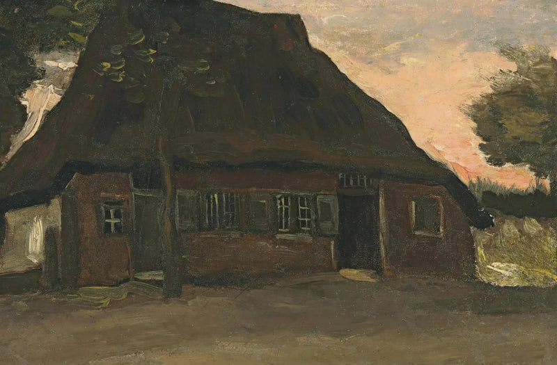 Skogkledd hytte - Vincent van Gogh