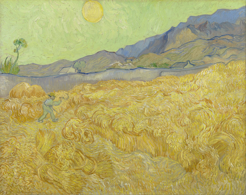 Hveteåker med en slåmaskin - Vincent van Gogh