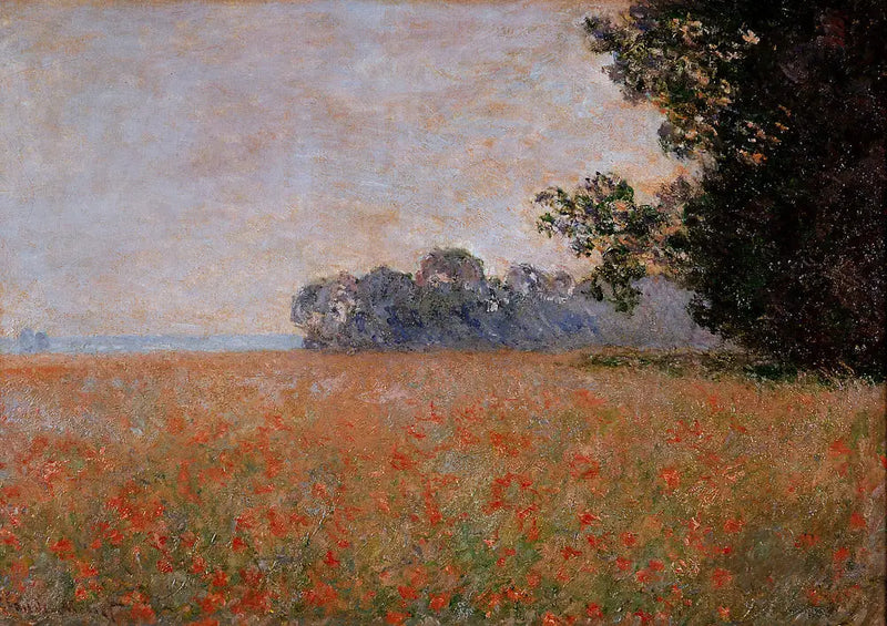 Havreåker med skjell - Claude Monet