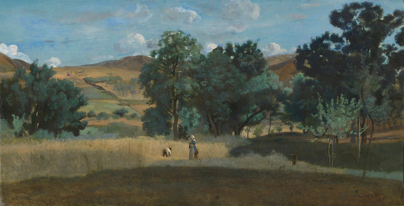 Hveteåker i Morvan - Jean-Baptiste Camille Corot