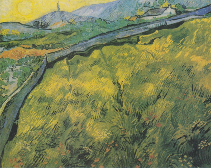 Vårhveteåker ved soloppgang - Vincent van Gogh