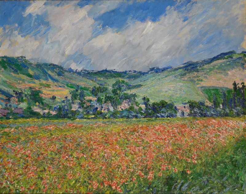 valmueåker. Omgivelser av Giverny - Claude Monet