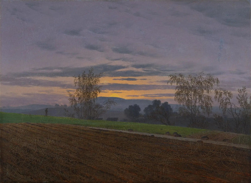 Bearbeidet åker - Caspar David Friedrich