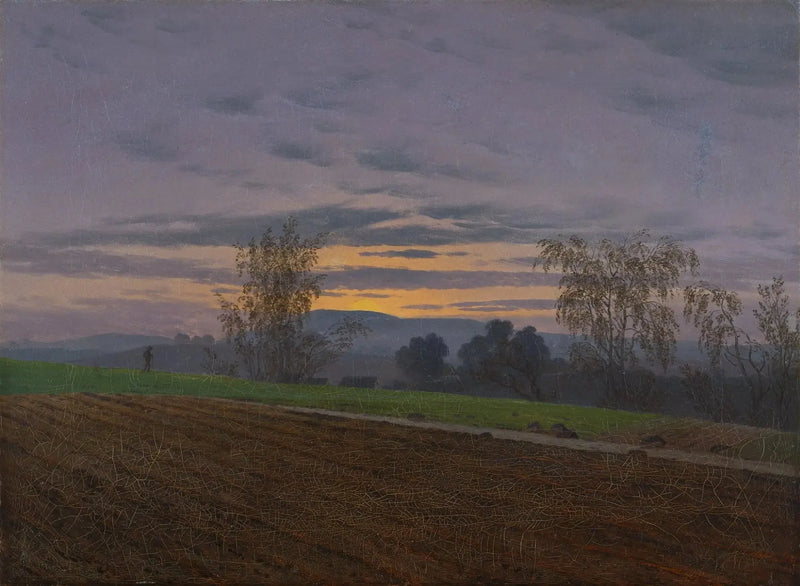 Bearbeidet åker - Caspar David Friedrich