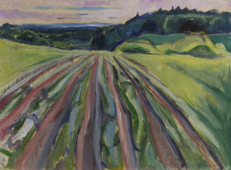 pløyd åker - Edvard Munch