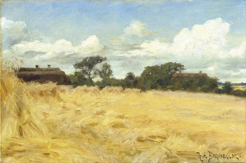 Hveteåkeren. - H. A. Brendekilde

Source:
Champs de blé. - H. A. Brendekilde