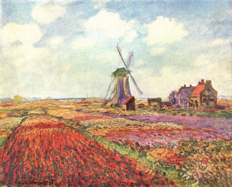Tulipanfelt i Holland W1067 - Claude Monet