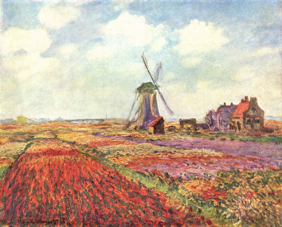 Tulipanfelt i Holland W1067 - Claude Monet