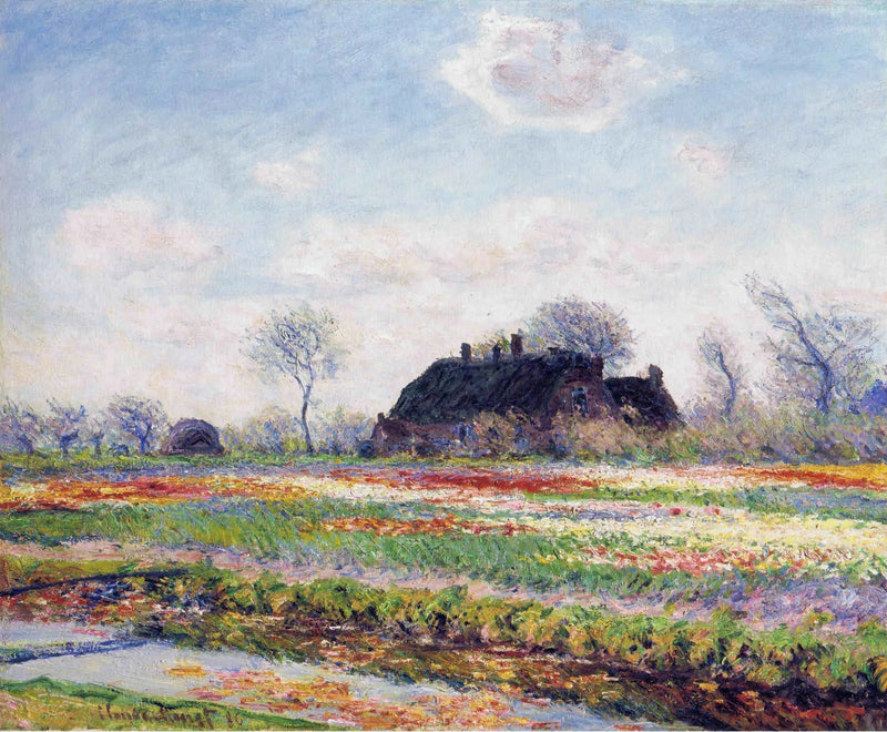 Tulipanfelt i Sassenheim W1070 - Claude Monet