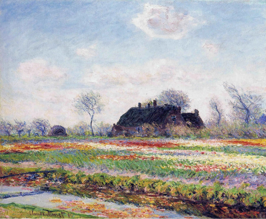 Tulipanfelt i Sassenheim W1070 - Claude Monet
