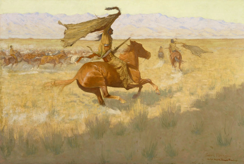Endring av eier (La Bousculade; Voleurs de chevaux) - Frederic Remington

Source:
Changement de propriétaire (La Bousculade ; Voleurs de chevaux) - Frederic Remington