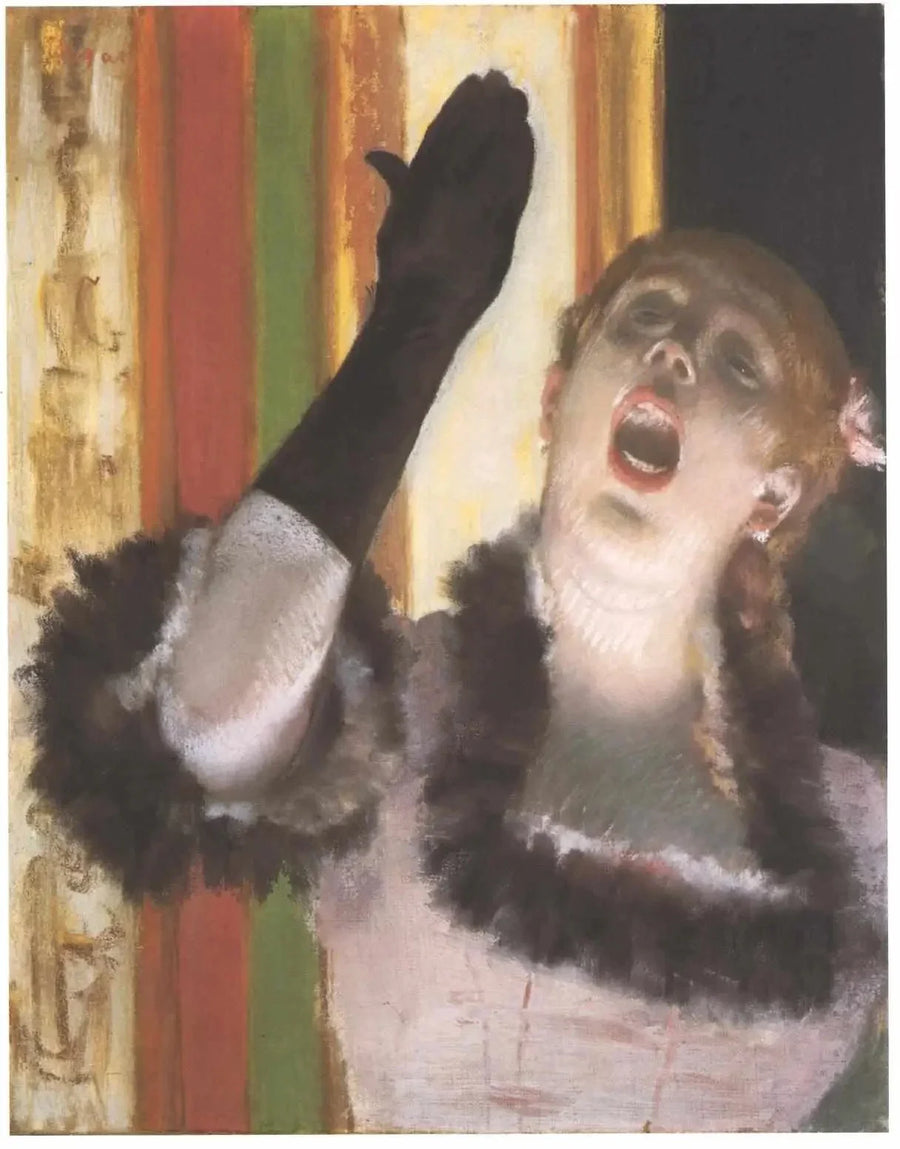 Kafé Sangerinne - Edgar Degas