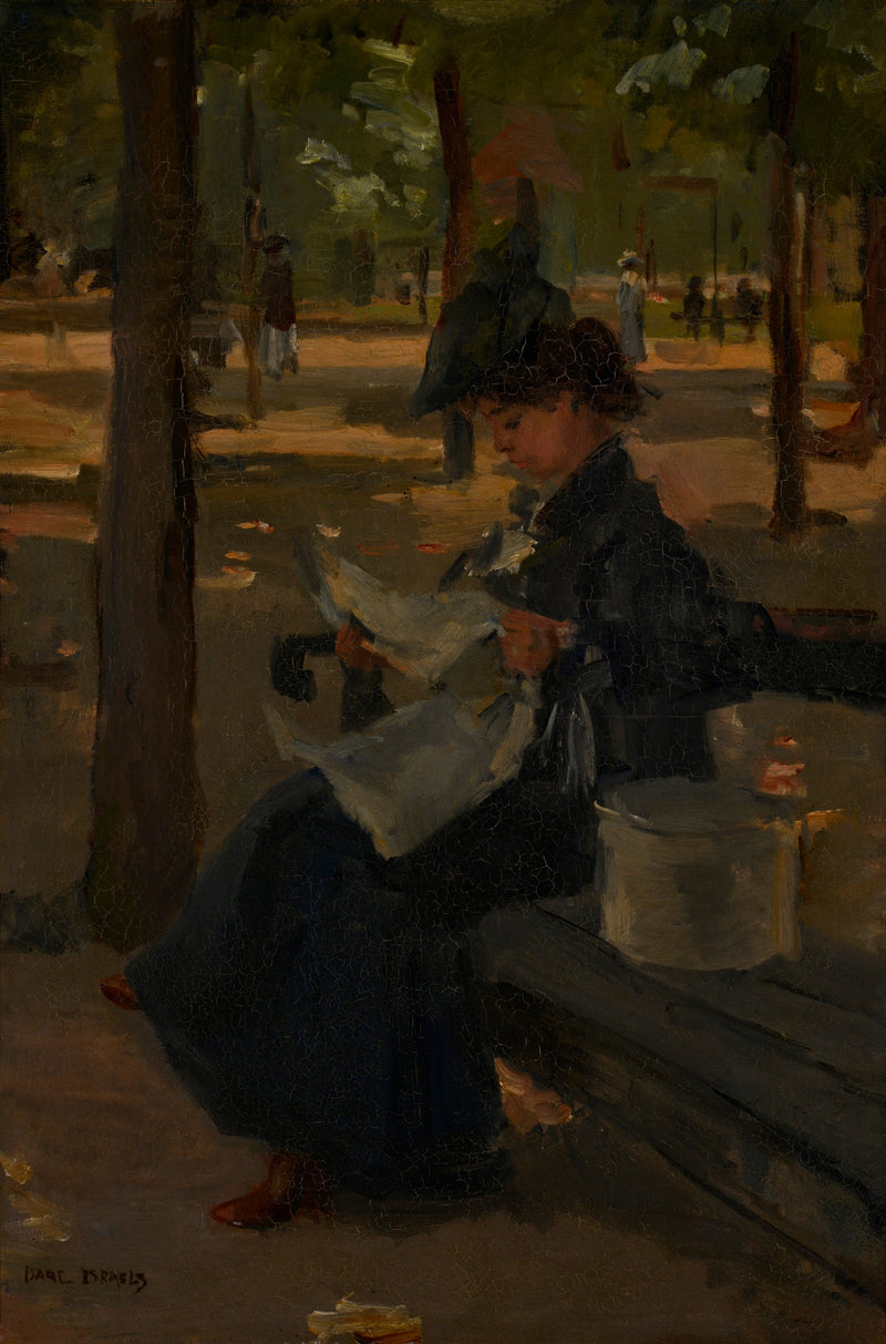  Hattemaker i en park - Isaac Israëls