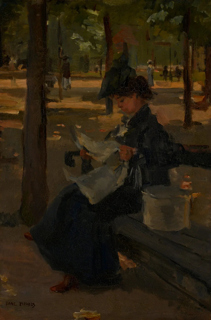  Hattemaker i en park - Isaac Israëls