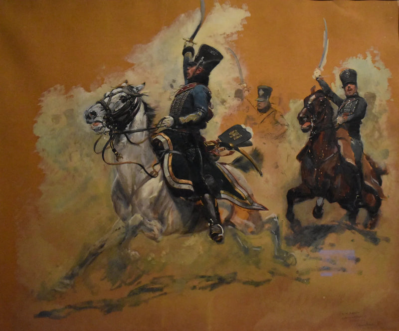 Hussardoffiser fra det første imperiet - Édouard Detaille
