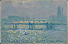 Charing Cross Bridge, refleksjoner over Themsen - Claude Monet