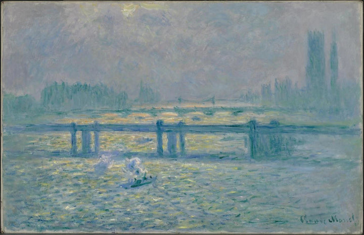 Charing Cross Bridge, refleksjoner over Themsen - Claude Monet