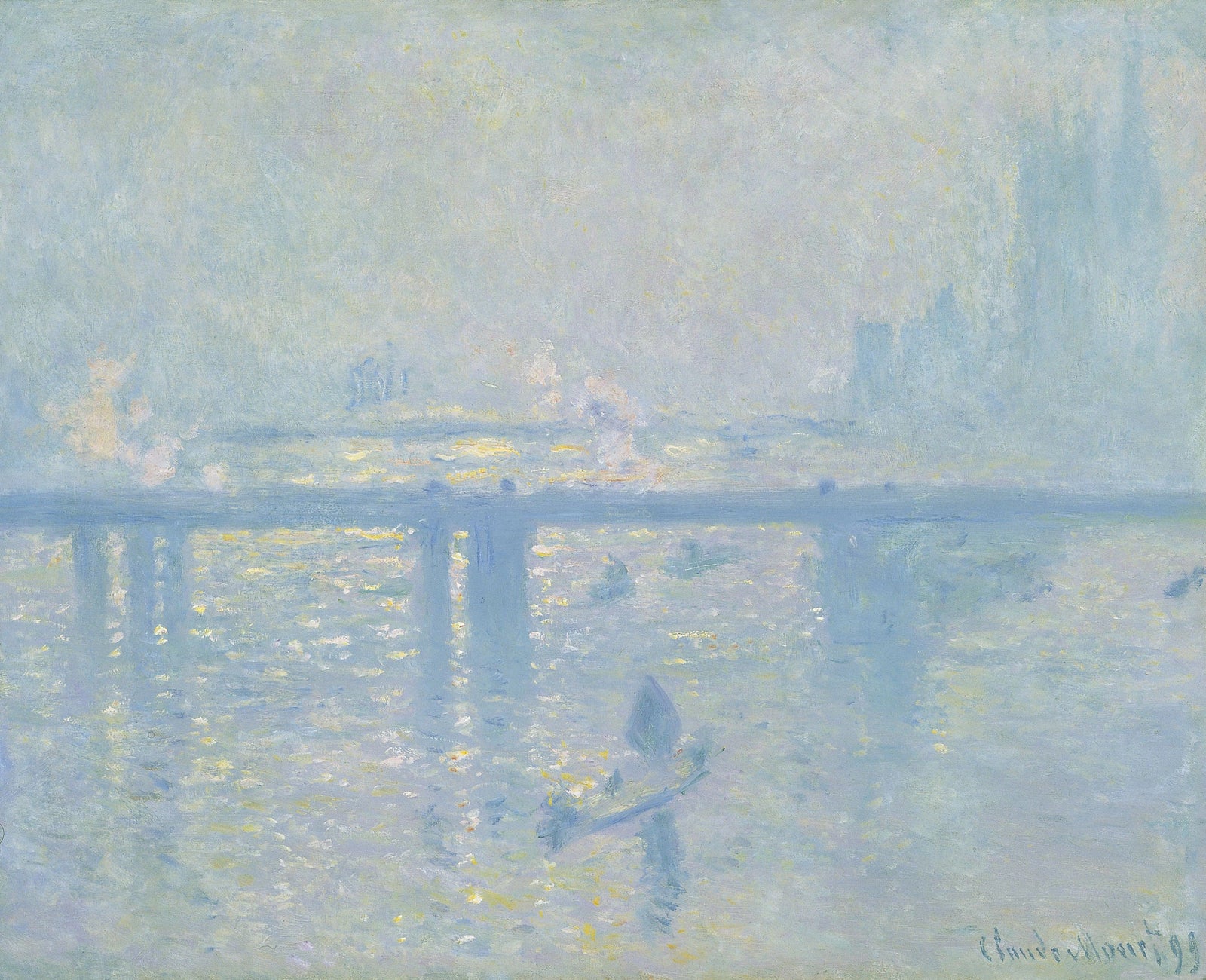 Charing Cross Bridge, Thyssen W1531 - Claude Monet