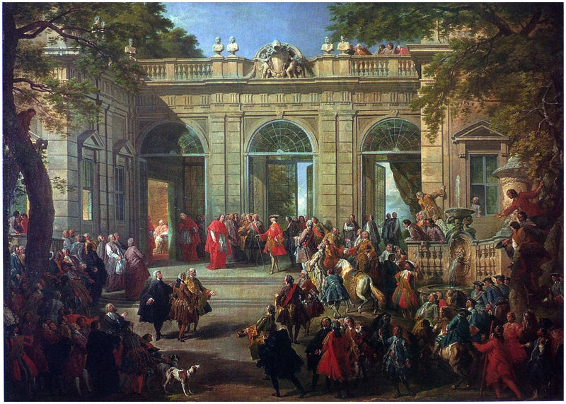 Charles de Bourbon som besøker pave Benedikt XIV på Café du Quirinal - Giovanni Paolo Panini

Source:
Charles de Bourbon visitant le Pape Benoît XIV au Café du Quirinal - Giovanni Paolo Panini