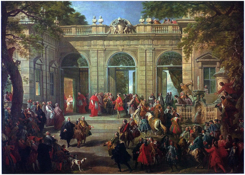 Charles de Bourbon som besøker pave Benedikt XIV på Café du Quirinal - Giovanni Paolo Panini

Source:
Charles de Bourbon visitant le Pape Benoît XIV au Café du Quirinal - Giovanni Paolo Panini