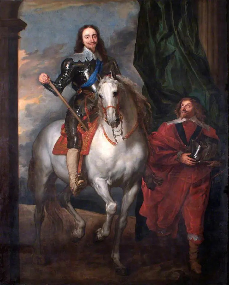 Konge Karl I (1600-1649), på hest med Monsieur de Saint-Antoine - Antoine van Dyck

Source:
Charles Ier (1600-1649), à cheval avec Monsieur de Saint-Antoine - Antoine van Dyck