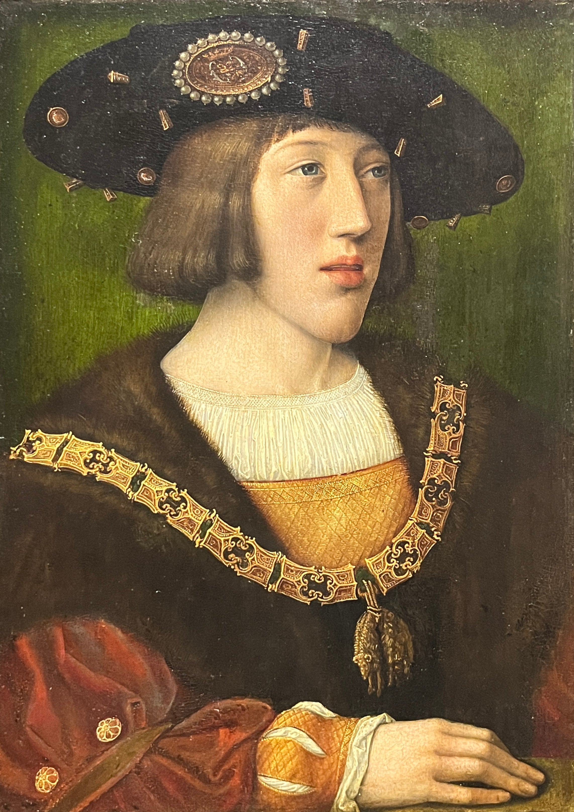 Charles Quint jeune - Bernard van Orley image 1 copie de tableau peinte à la main