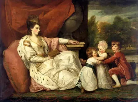 Charlotte (Grenville), Lady Williams-Wynn (1754-1830) og hennes barn - Joshua Reynolds
