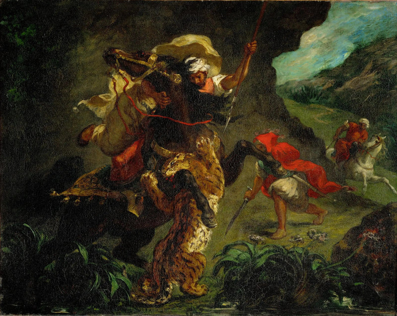 Tiggjakt - Eugène Delacroix