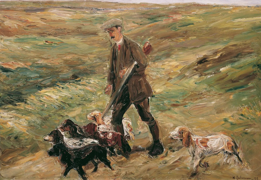 Jeger i sanddynene - Max Liebermann