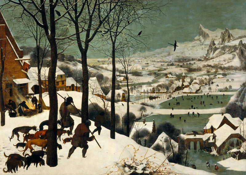Jegere i snøen - Pieter Brueghel den eldre