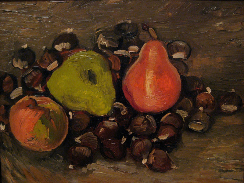 Stilleben med frukt og kastanjer - Vincent van Gogh