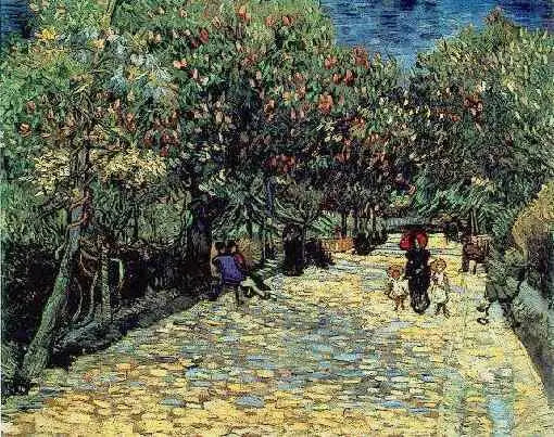 Røde kastanjer i den offentlige parken i Arles - Vincent van Gogh