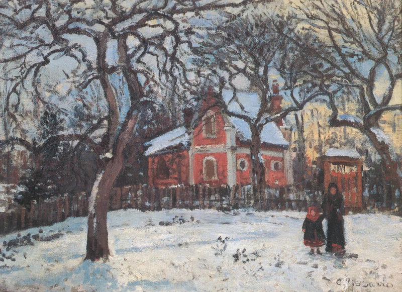 Kastanjer i Louveciennes - Camille Pissarro