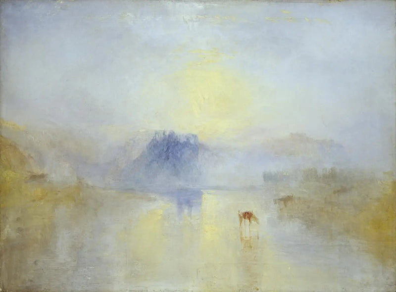 Norham-slott, soloppgang - J. M. W. Turner