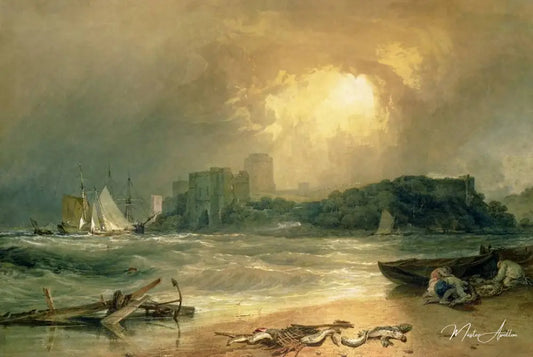 Château de Pembroke - William Turner - Reproductions de tableaux et peintures haut de gamme