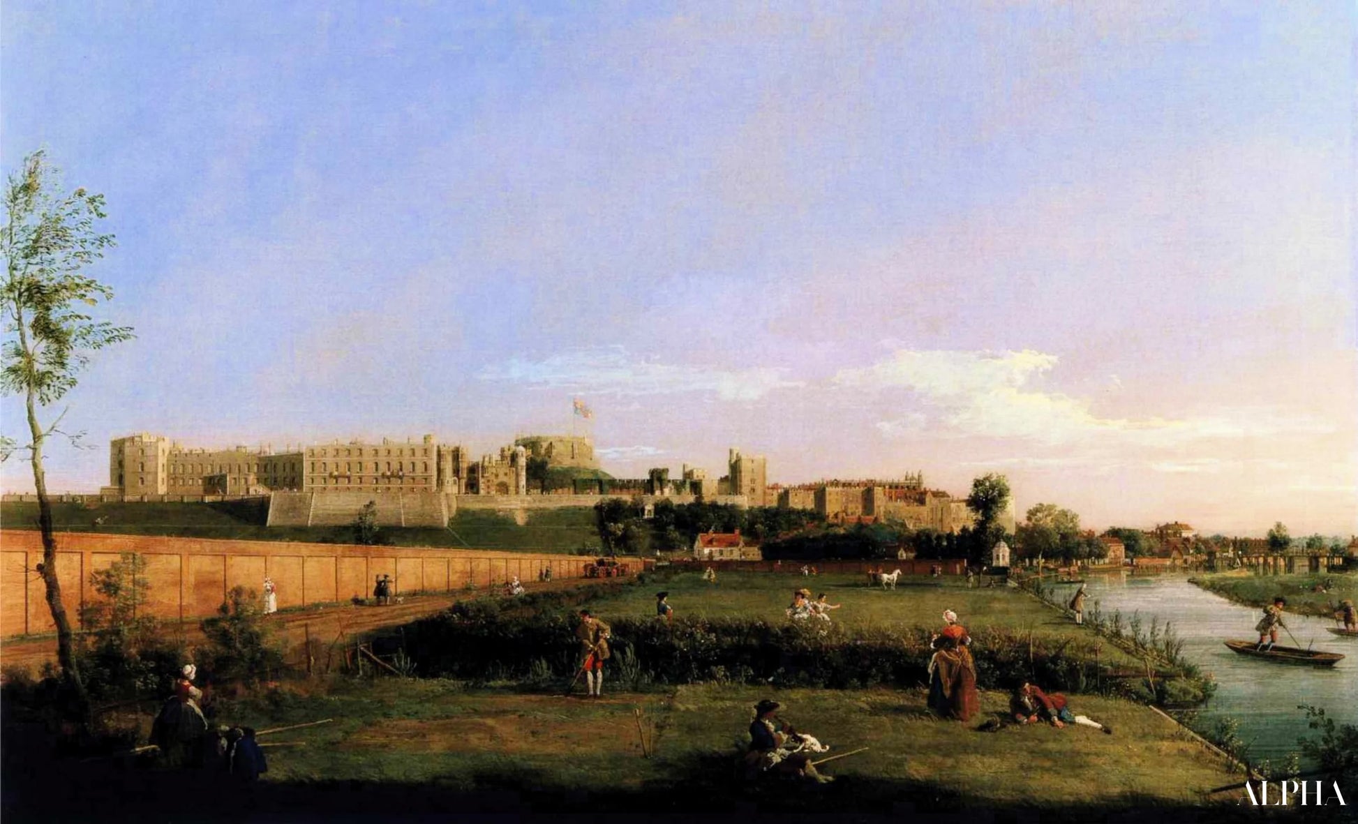 Windsor slott - Canal Giovanni Antonio - Høykvalitets reproduksjoner av malerier og bilder