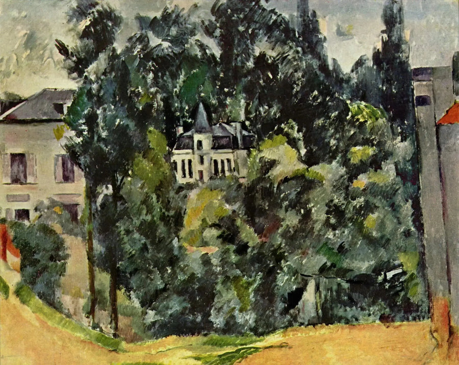 Slott i nærheten av Paris - Paul Cézanne