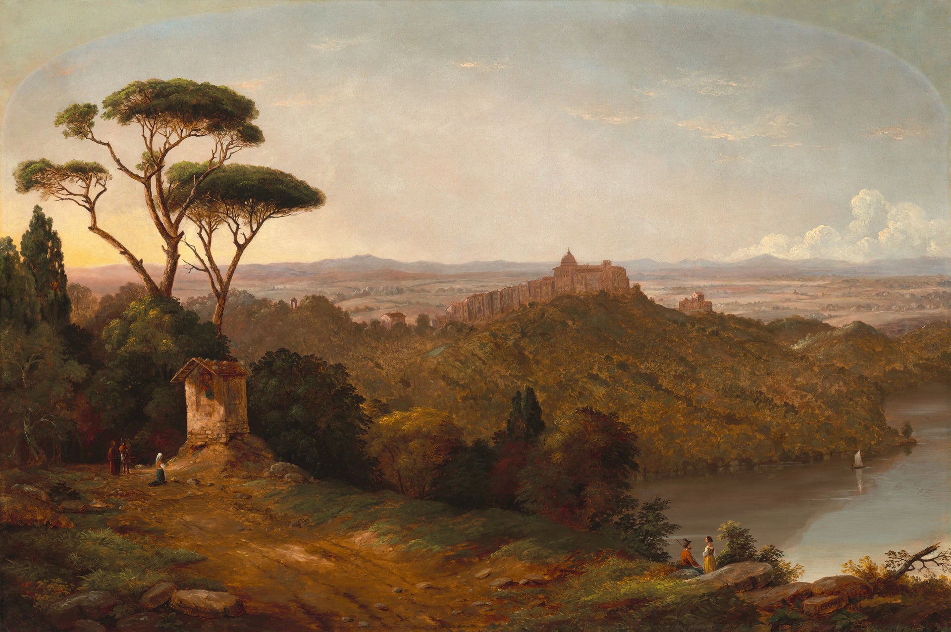 Château Gondolfo, Lac d'Albano, Italie - Christopher Pearse Cranch