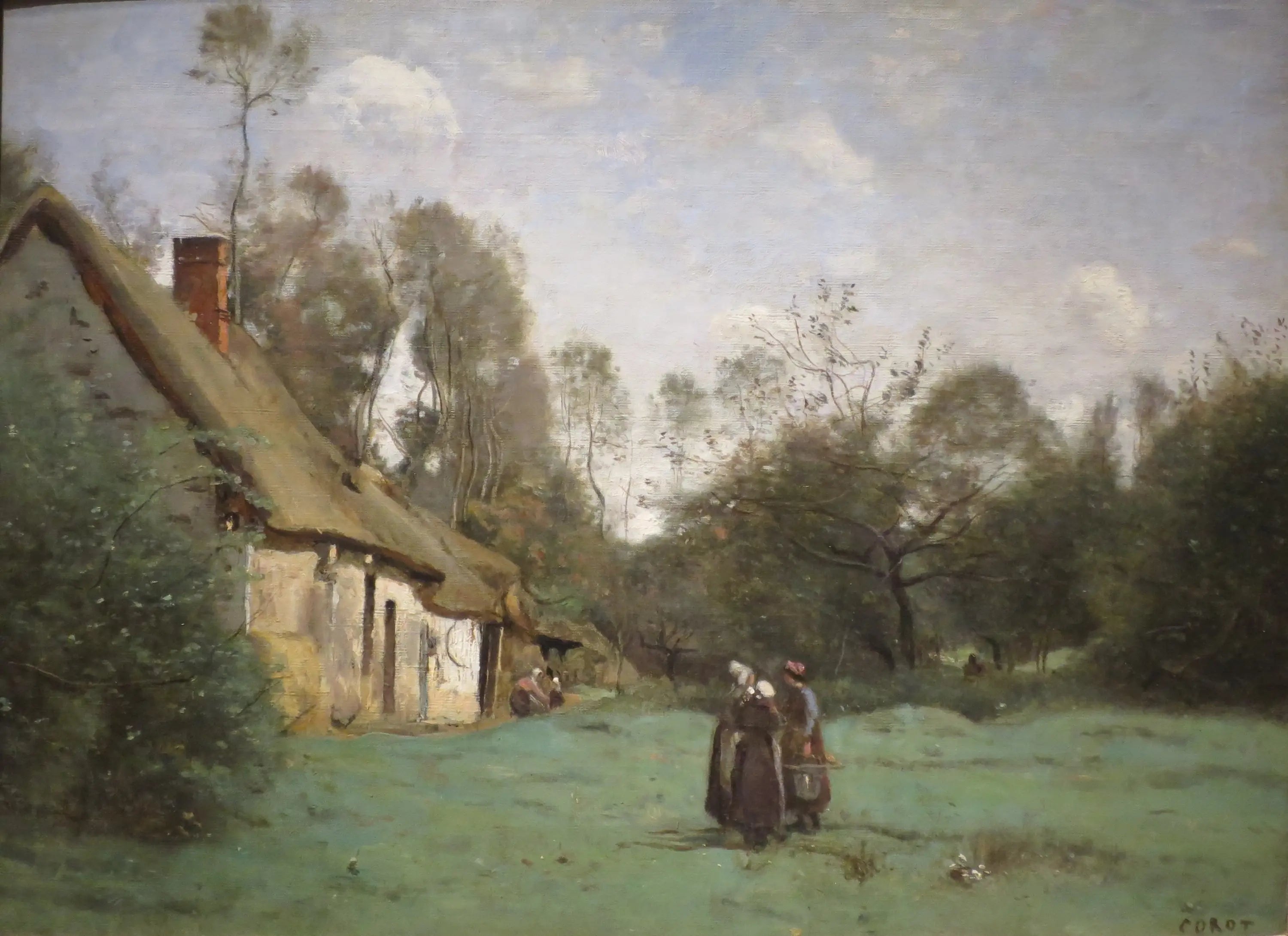 Chaumière en Normandie - Jean-Baptiste Camille Corot - Alpha Reproduction