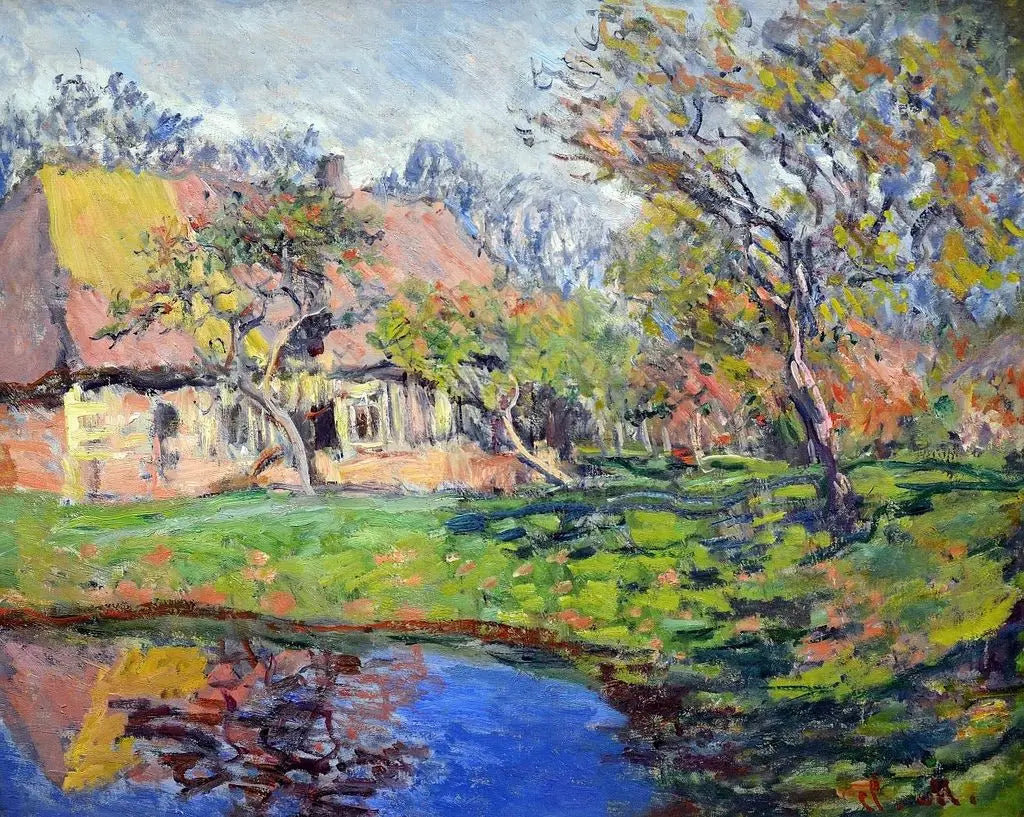 Reproduction du tableau « Chaumière normande - Claude Monet » par Alpha Reproduction en peinture à l’huile